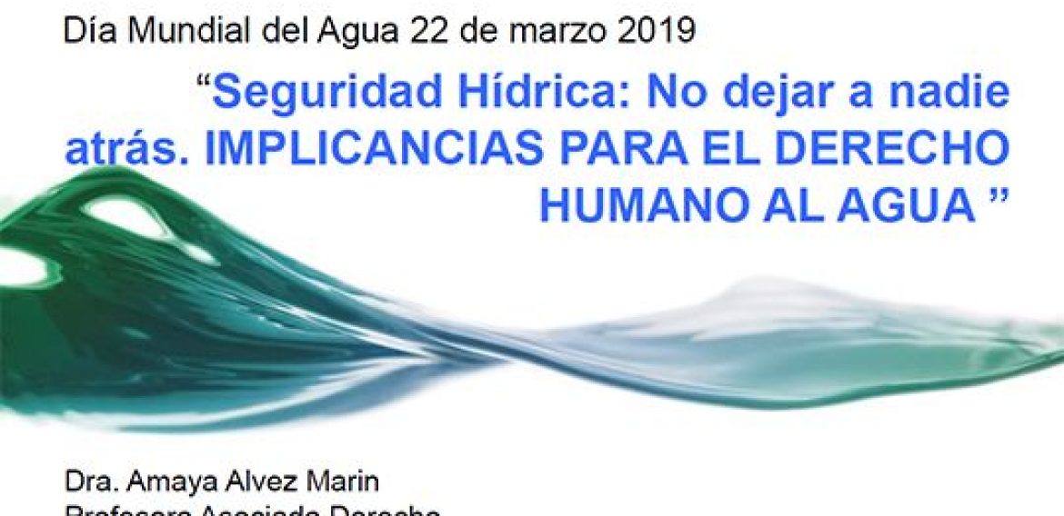 Seguridad hídrica: No dejar a nadie atrás. Implicancias para el derecho humano al agua