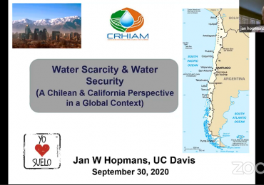 Segunda charla de Webinar Internacional CRHIAM aborda la escasez de agua y seguridad hídrica