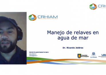Ciclo de Charlas CRHIAM trató sobre el manejo de relaves en agua de mar