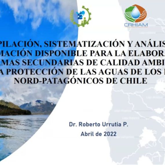 Investigador CRHIAM expuso en webinar sobre Normas Secundarias de Calidad Ambiental para los Lagos Nor-Patagónicos del Sur de Chile