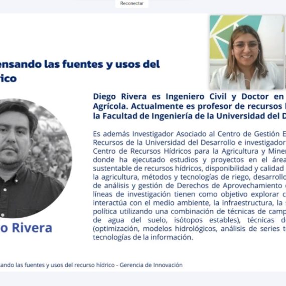Investigador principal CRHIAM participó en charla de CORFO