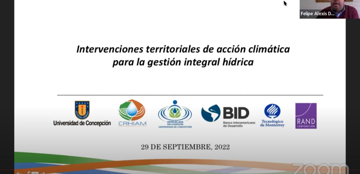 Integrante de CRHIAM participó en seminario sobre gestión hídrica sustentable