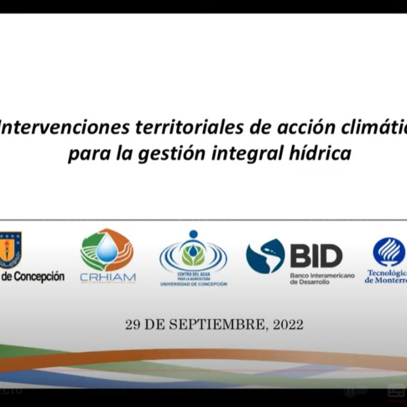 Integrante de CRHIAM participó en seminario sobre gestión hídrica sustentable