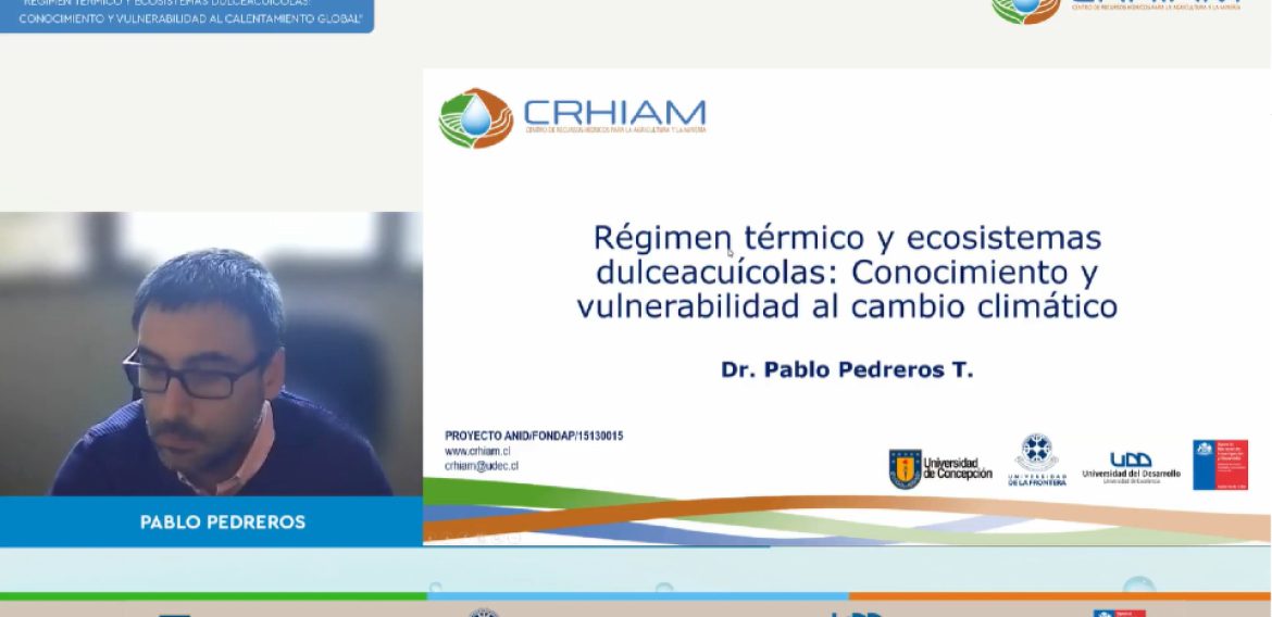 Ciclo de Charlas abordó la vulnerabilidad al calentamiento global y cambios térmicos en los cuerpos de agua dulce por el cambio climático