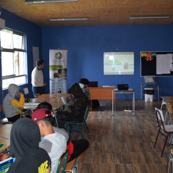 Estudiantes de la comuna de Llico pudieron conocer sobre el ciclo hidrológico