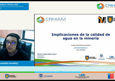 Ciclo de Charlas de noviembre planteó la importancia del agua en la minería