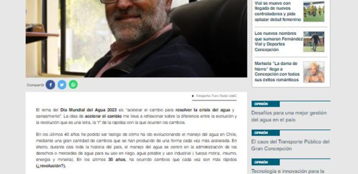 Desafíos para una mejor gestión del agua en el país