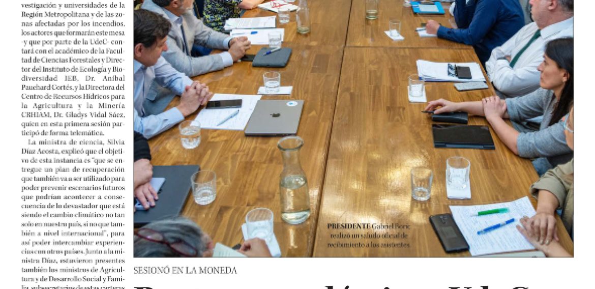 Rector y académicos UdeC participan en mesa técnica ante desastres socio-ambientales